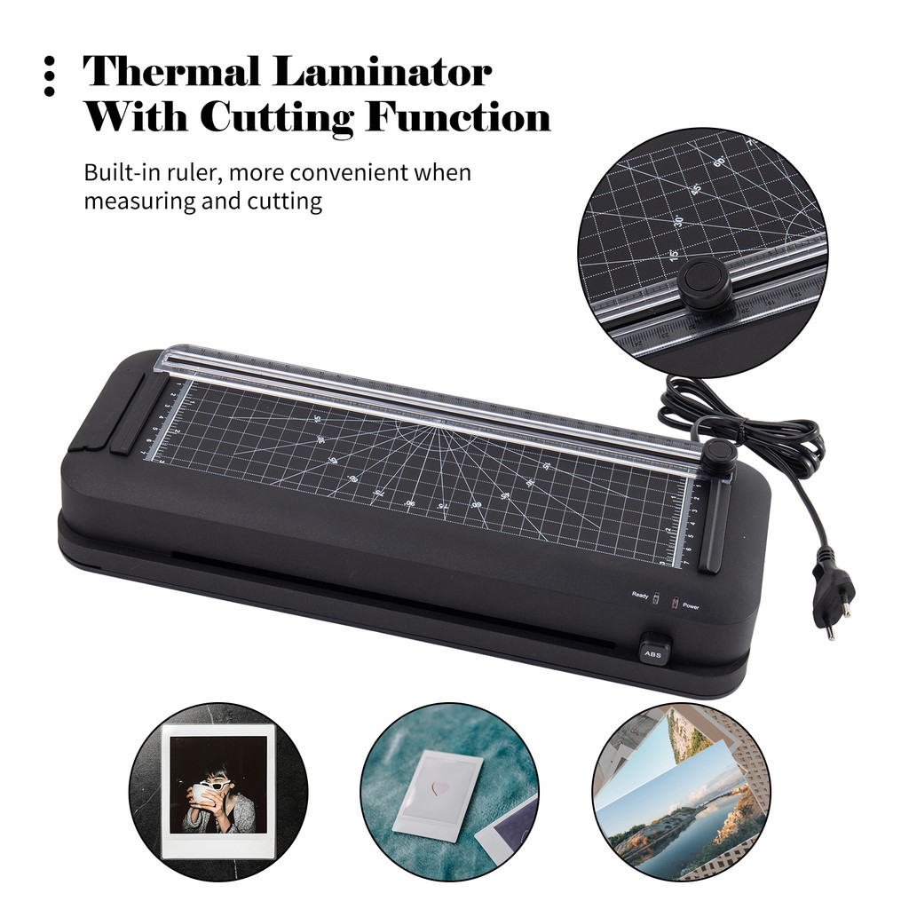 A4 Laminator Machine Thermal Laminator Desktop with Laminating Punching Paper Cutting Function Autom