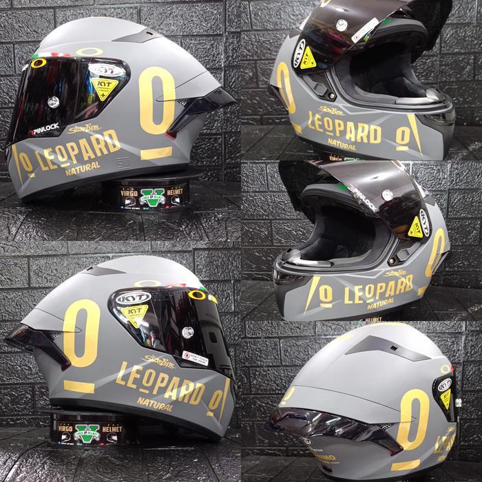 Helm Kyt Tt Course Paket Ganteng Stiker Leopard Kyt Tt Course Ganteng