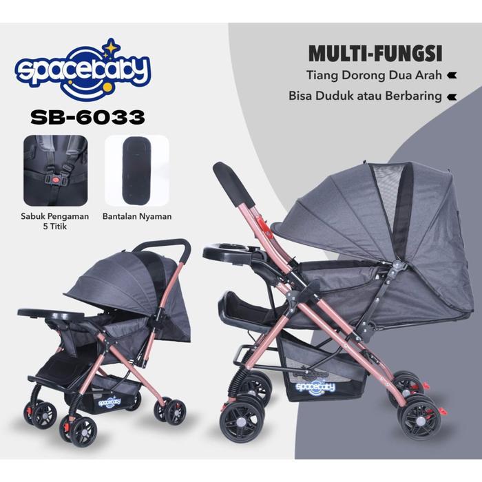 Baby Stroller Space baby Spacebaby SB-6033 SB6033 SB 6033 (Size XL)