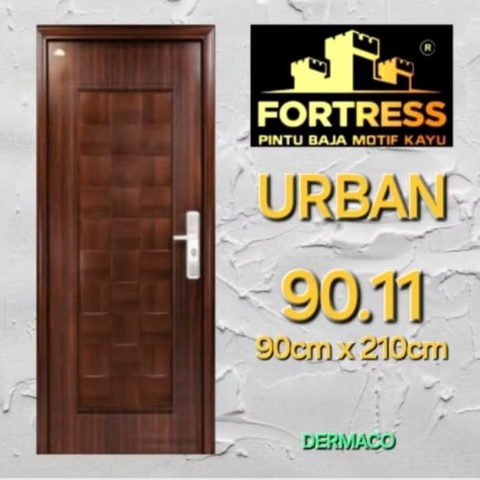 FORTRESS URBAN 90.011 MOTIF KAYU (COKLAT) / PINTU BAJA FORTRESS / PINTU KAMAR