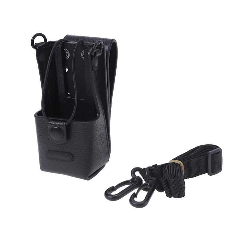 Universal Genuine Leather Holster Tactical Protective Case For Motorola GP328 GP340 Two Way Radio