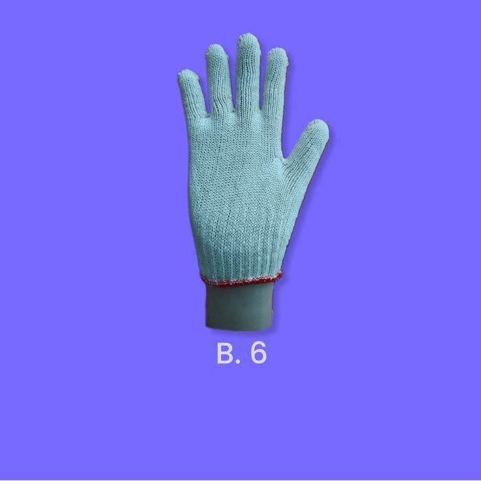 j88o- Banteng Benang 6 Sarung Tangan Rajut / Kerja Sarung Tangan