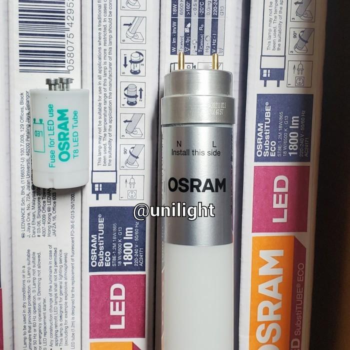 luxp- Lampu T8 Led Tube St8E 18Watt 865 Putih Osram