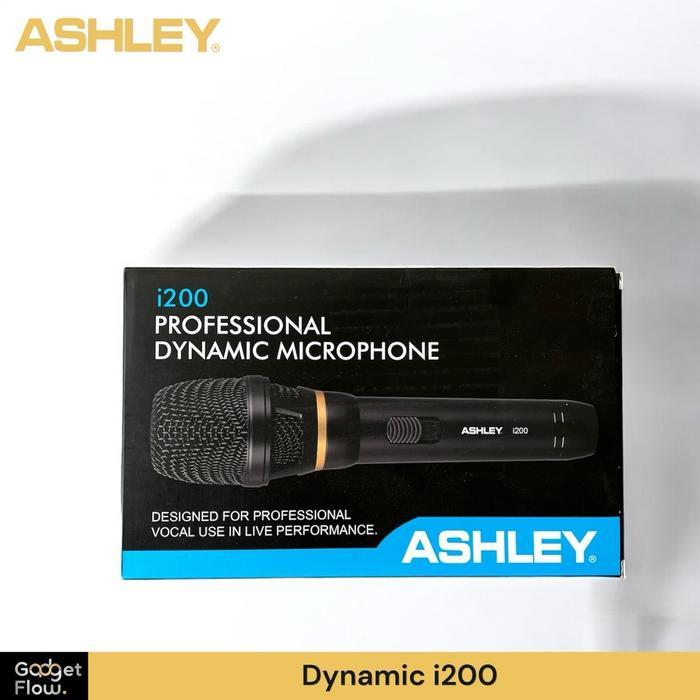 Tntgmusic- Mic Microphone Ashley I200 Dynamic Mikrofon Karaoke Ktv Kabel 5 Meter