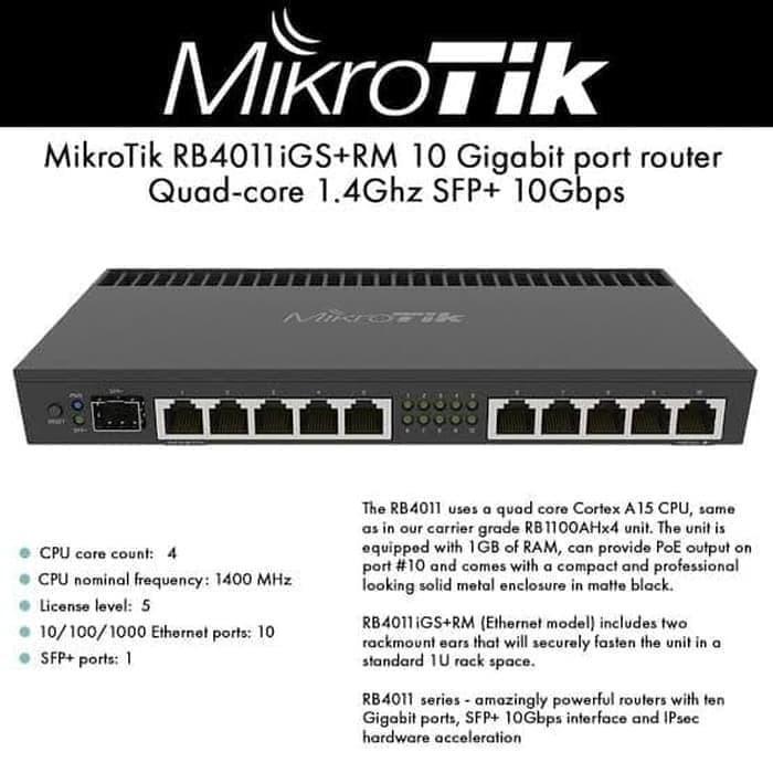 Kemaslgsg- Mikrotik Rb4011Igs+Rm Routerboard