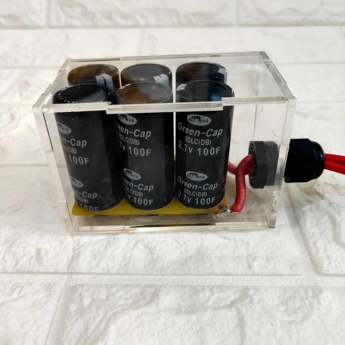 SUPER CAPACITOR 100F 16V BOX DAN PROTECTOR STABILIZER MOTOR MOBIL