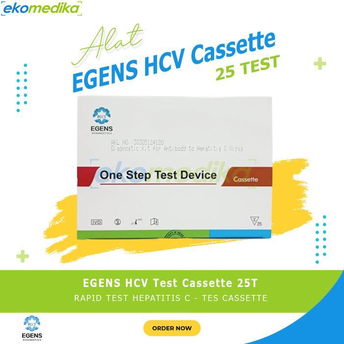 Test Hcv Strip Egens Isi 50 / Egens Test Hcv Cassette Isi 25 Test