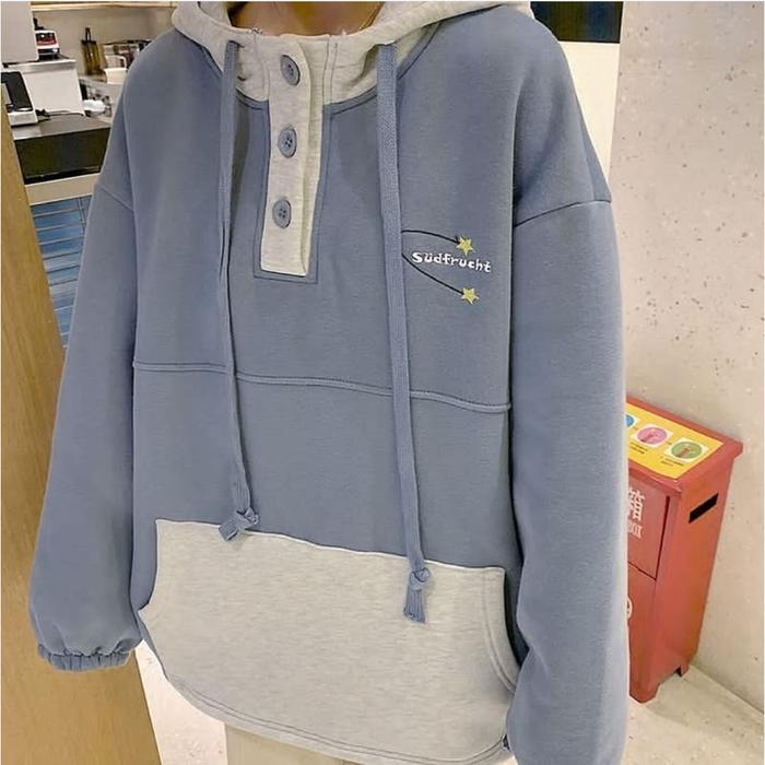 Avenza- Sudfrucht Combie Hoodie Oversize Wanita / Sweater Hoodie Oversize Wanita Korea