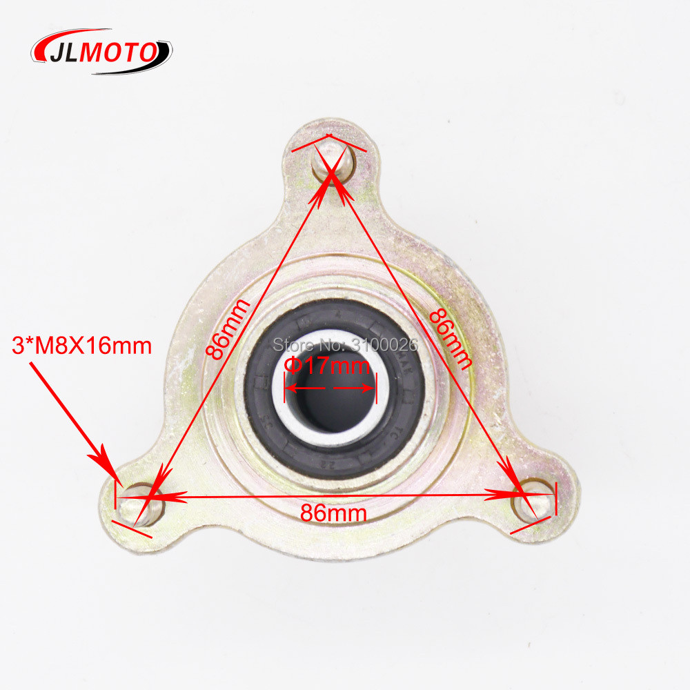 1Set 3 Stud Steering Strut Knuckle Spindles & 108Mm Disc Brake & Wheel Hub Fit For Diy Electric Atv