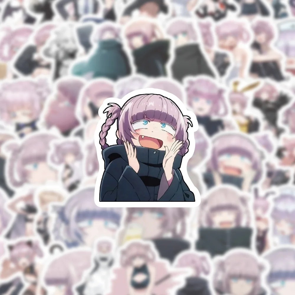 10/60Pcs Anime Cartoon Character Stickers Nazuna Cosplay Decoration Diy Water Cup Stationery