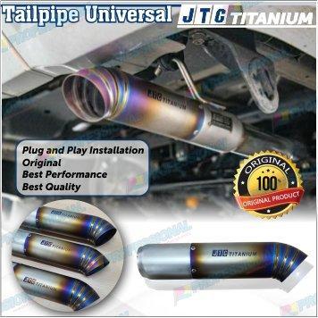 Exhaust Muffler Knalpot JTC titanium Tailpipe Universal