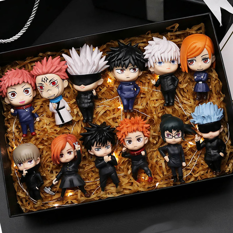 6Pcs/Set Jujutsu Kaisen Anime Figure Gojo Satoru Yuji Itadori Figure Doll Toy Yuji Itadori Fushiguro
