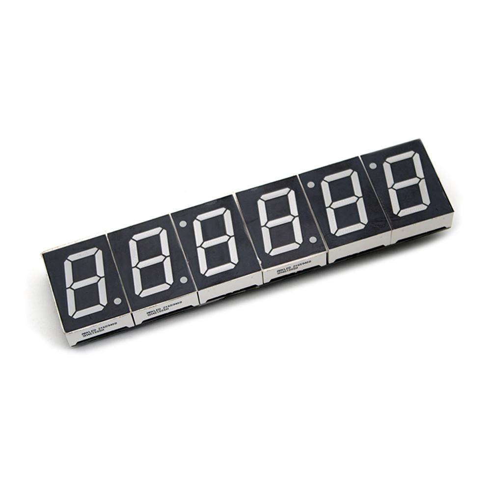 6Bit Clock 1Inch Led Digital Tube Time 12/24 Hour Display Mode Hour Minute Seconds Ds3231 Chip Clock