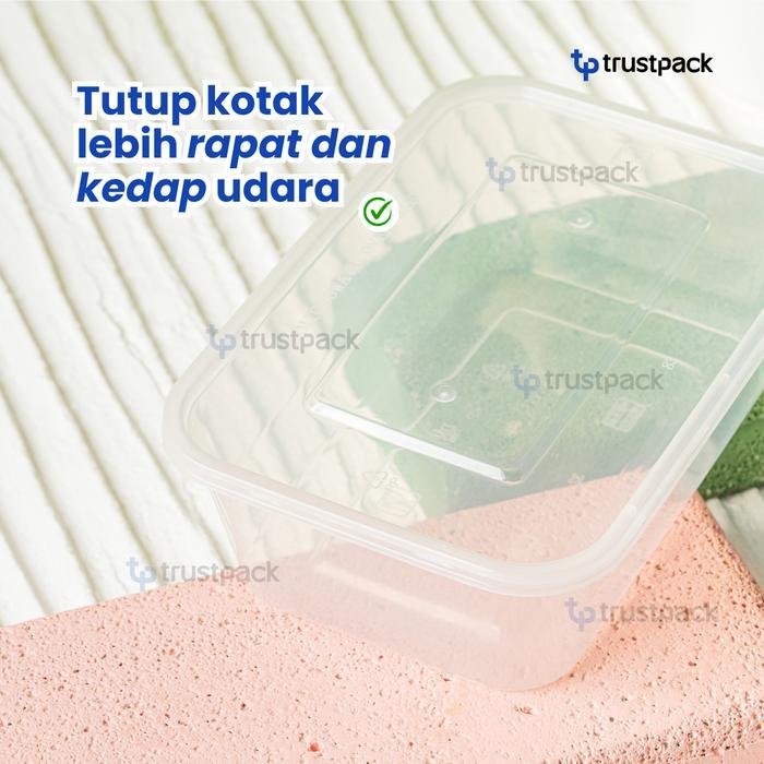 43uw- Kotak Makan 750 Ml Tempat Box Nasi Microwave Thinwall Food Container