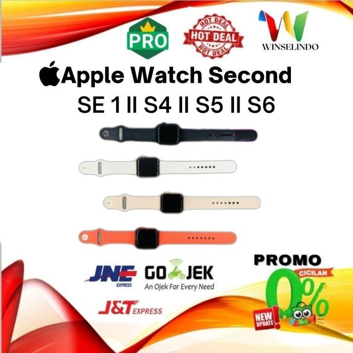 Apple Watch Series Se 1 4 5 6 40Mm 44Mm Second Fullset Gps Iwatch Ori