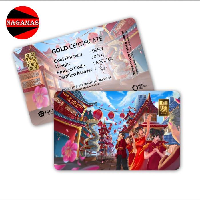 Lm Antam Gift Imlek Snake 0.5 Gram