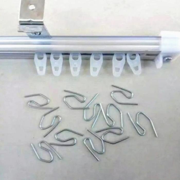 [Banting Harga] batang rel gorden kotak aluminium/ tiang korden kotak full set harga setengah meter