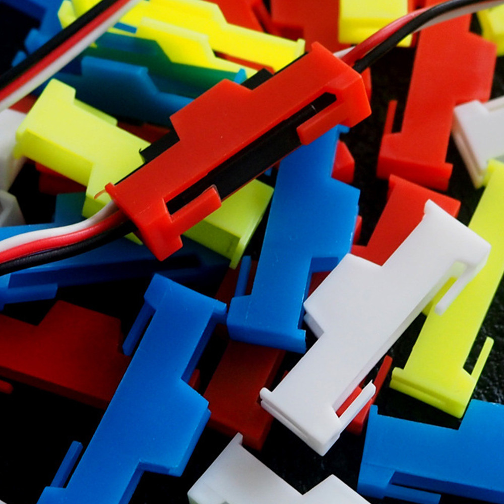 50pcs/lot Servo Extension Cable Buckle Clip Plastic Servos Cord Fastener Jointer Plugs Fixing Holder