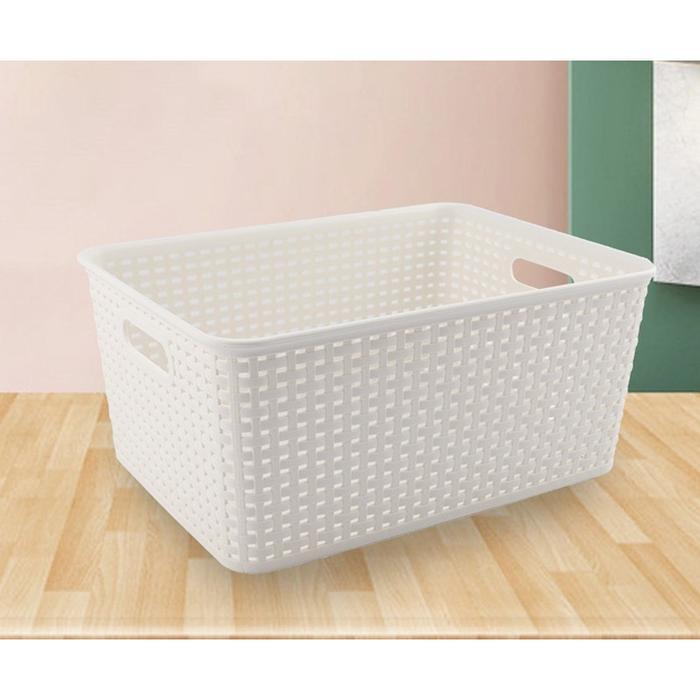 Keranjang Serbaguna Estetik / Storage Box Multifungsi / Storage Basket Tempat Penyimpanan Serbaguna