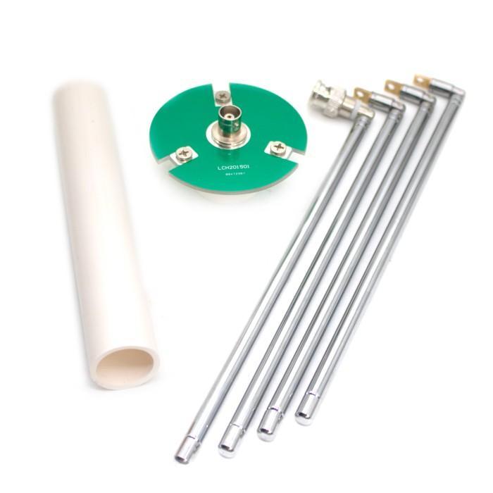 Diskon 65-375Mhz Gp Antenna Fm Transmitter Antenna Bnc Q9 Telescopic Antenna For Ham Radio Amplifier