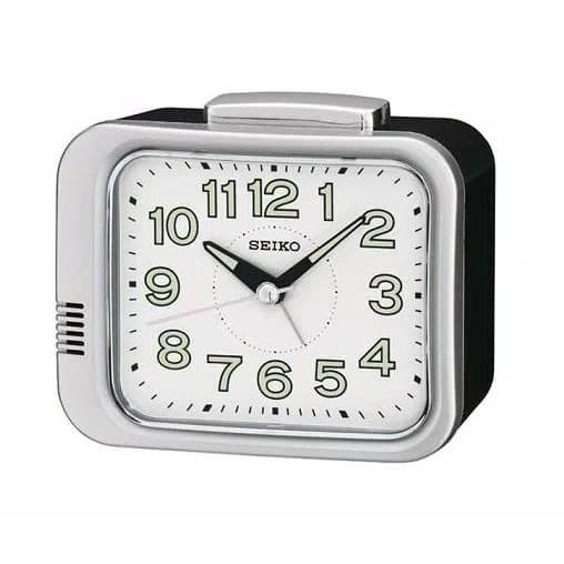 Jam Meja Weker Seiko QHK028S Original Sweep Alarm lumibrite QHK028