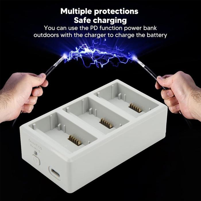 CHARGING HUB MINI 3 PRO MINI 4 DJI 3 MARSTROM BATERAI DOCKING SLOT BATTERY DRONE TWO WAY CHARGER