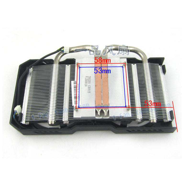 ASUS GTX 660/650TI/750/760 R7 260X R9 270 2 heat pipe graphics card radiator