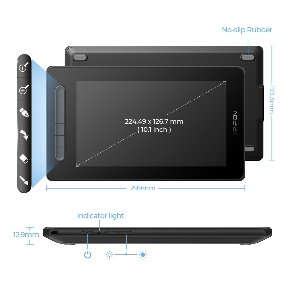 XPPen Artist 10 Graphic Tablet Monitor 10 Inch Drawing Pen Display 8192 Levels with 6 Express Keys S