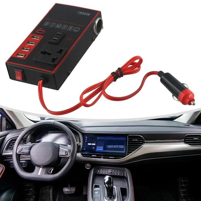 Dc To Ac Converter 80Cm Cable Length 12V 24V To Dc 220V Converter Chargeable On Smartphones Large