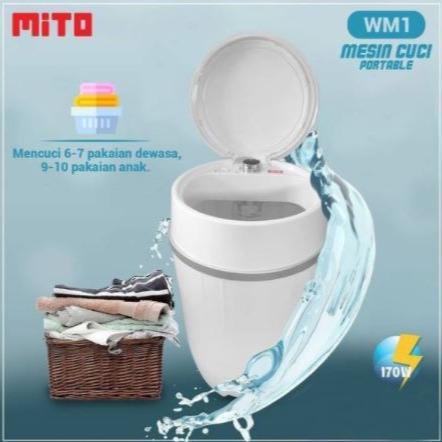MESIN CUCI MITO WM1 MITO MESIN CUCI PORTABLE WM 1 KAPASITAS 3,5LITER MESIN CUCI PORTABLE MITO WM1