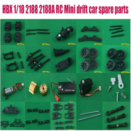 Hbx 118 2188 2188A Rc Mini Drift Car Parts Dog Bone Differential Shock Absorber Plate Tyre Pull Rod