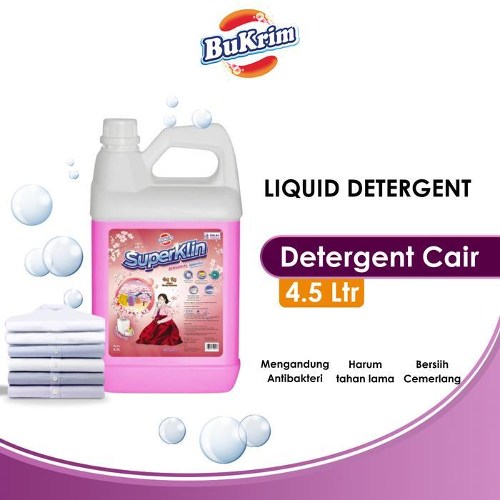 [Voucher] Sabun Detergent Cair BuKrim Sensorial Cherry Blossom 4.5 Liter