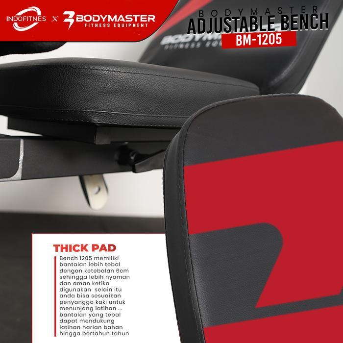 BODYMASTER Adjustable Bench BM-1205HE - Bangku Kursi Sit up Gym Fitnes