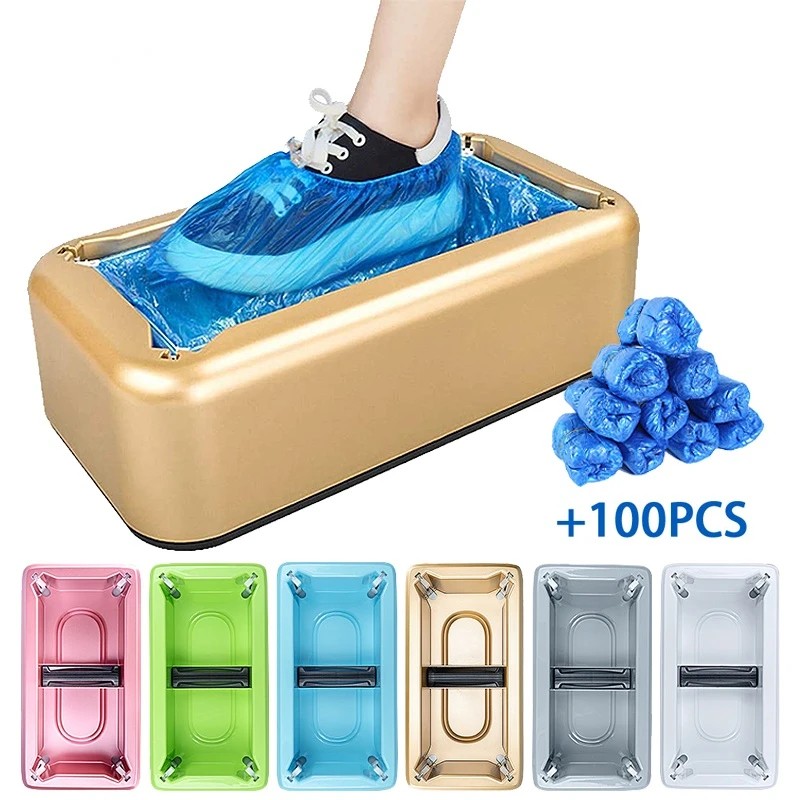Automatic Shoe Cover Machine Smart Overshoes Dispenser T Buckle Shoe Cover Disposable PE Waterproof