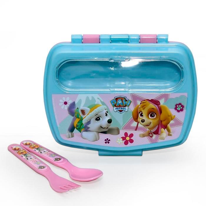 PAW PATROL Tempat Bekal Makan Set With Cutlery Paw Patrol Girl 86709 Promo Premium