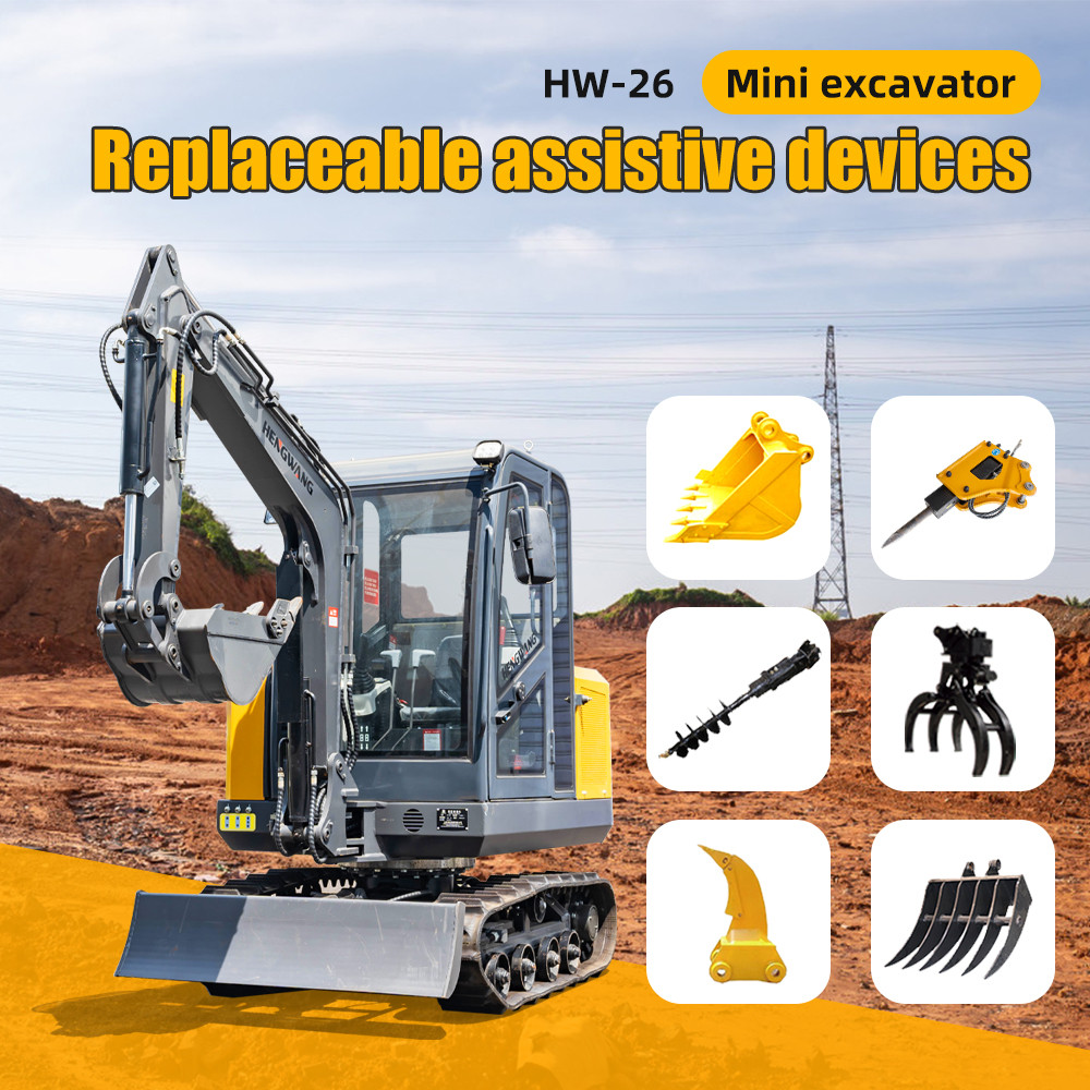 Mini Excavator Crawler Excavator 2.5ton Small Agricultural Tractor Garden Euro 5 Kubota Engine Mini