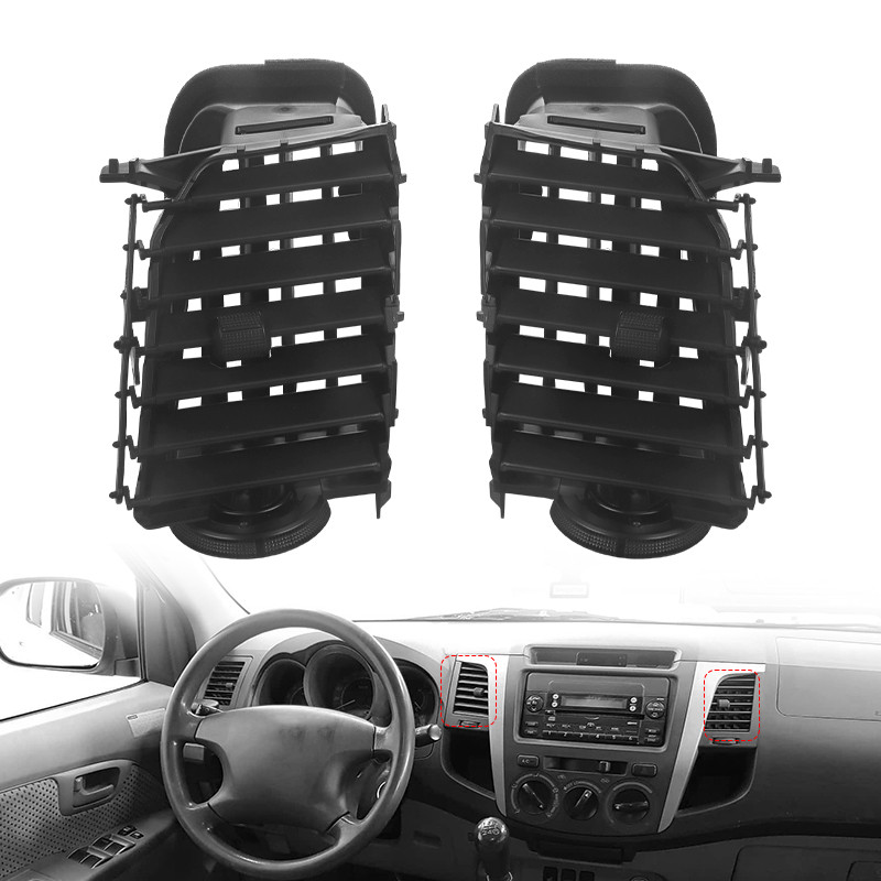 2pcs Center Air Conditioner A/C Vent Outlet Grille For Toyota Hilux Vigo /Hilux Vigo Champ 2004-2015