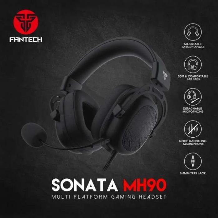 Fantech Sonata Mh90 Gaming Headset Multi Platform Mh-90 Mh 90