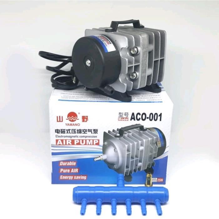 AERATOR 6 LUBANG YAMANO ACO-001 POMPA UDARA AQUARIUM AERATOR KOLAM IKAN CHANA LELE PREDATOR