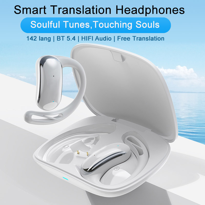 AI Translator Earbuds 142 Languages Noise Cancelling Bluetooth Headset Language Translator Smart