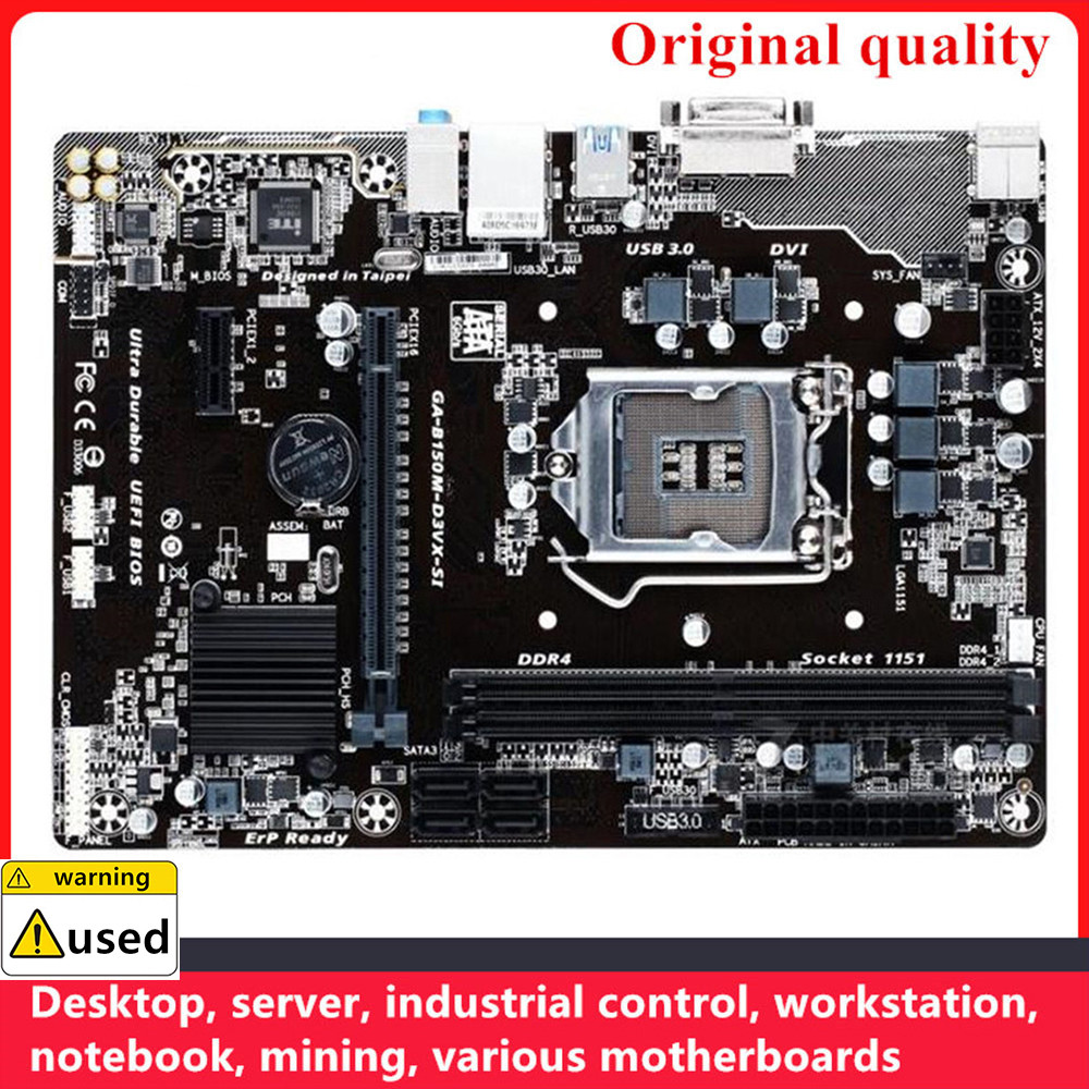 For GA-B150M-D3VX-SI B150M-D3VX-SI Motherboards LGA 1151 DDR4 32GB M-ATX For Intel B150 Desktop Main