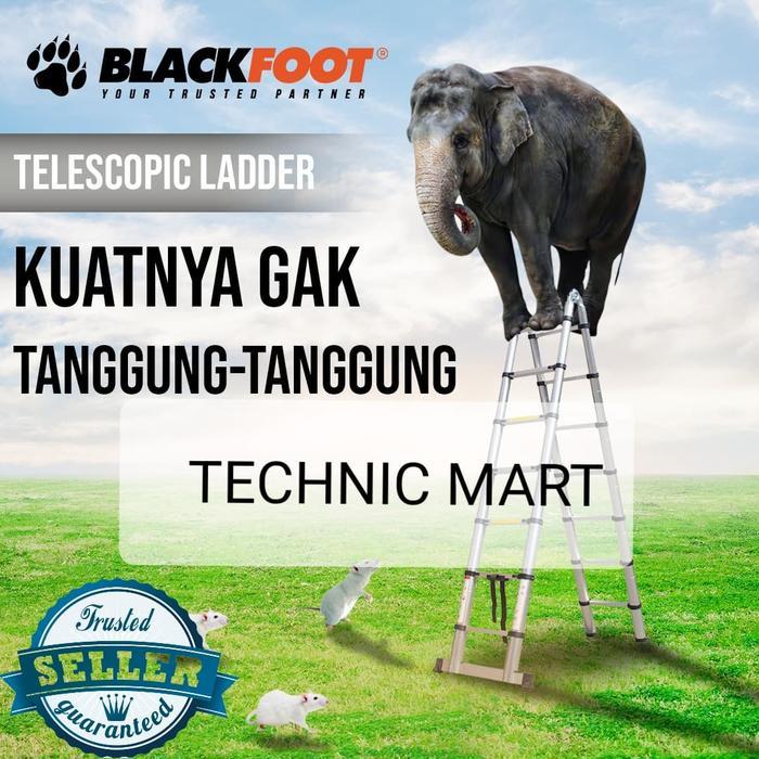Paling Baik Tangga Lipat Aluminium Teleskopik 5M/ Double Telescopic Ladder 5 Meter Terlaris