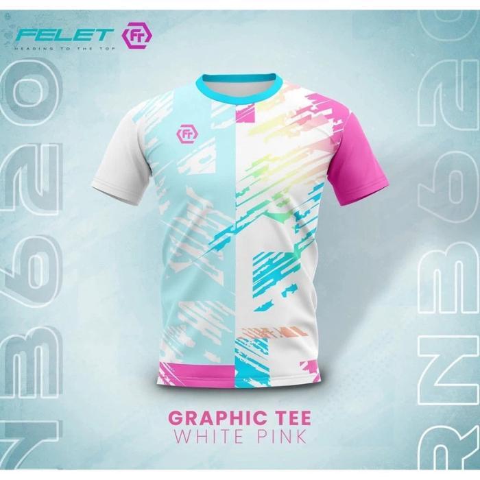 FELET RN 3620 GRAPHIC BADMINTON TSHIRT - KAOS BADMINTON ORIGINAL FELET