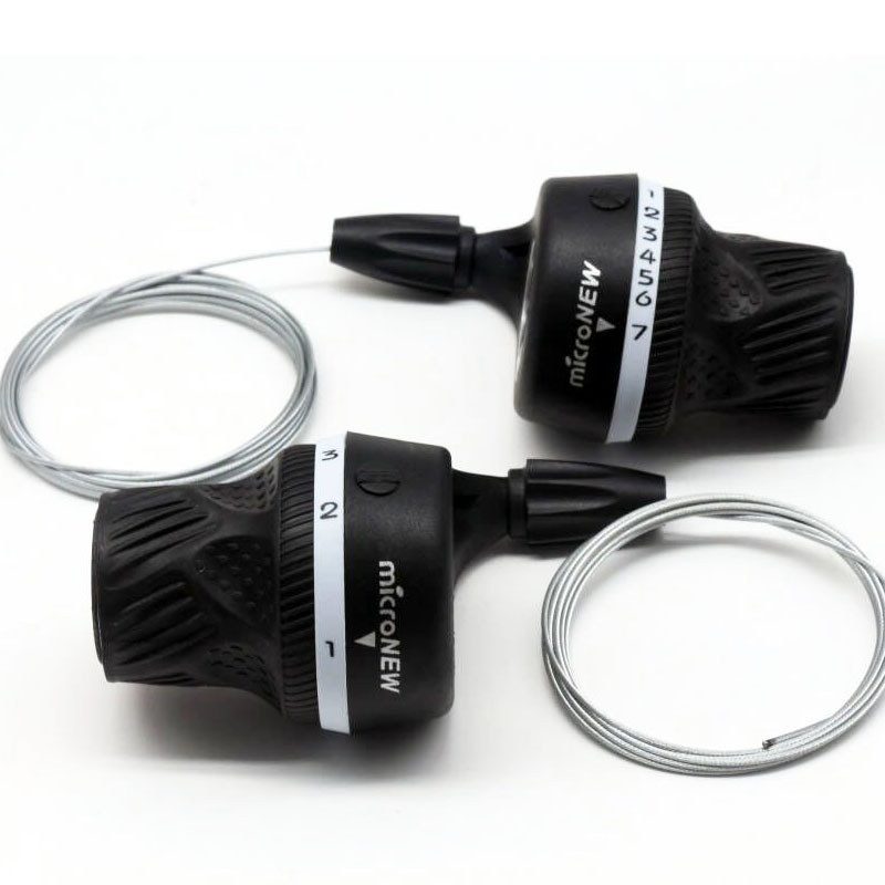 Micronew Left & Right Mtb Mountain Transmission 3X6 3X7 3X8 Speed Twist Shifter Shifter Derailleur
