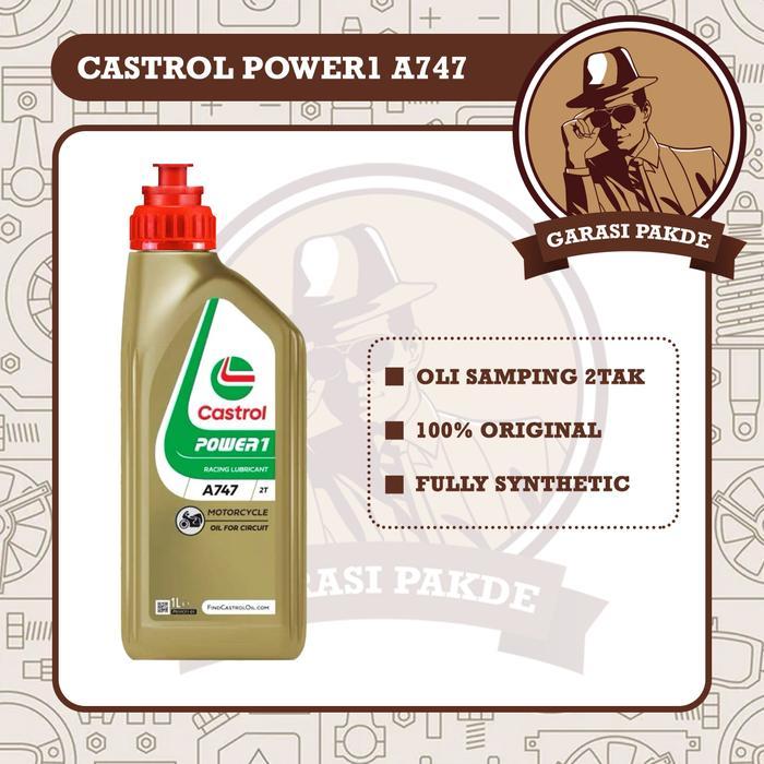 Castrol Power1 A747 Racing 1L Oli Samping 2Tak Racing Premium Original