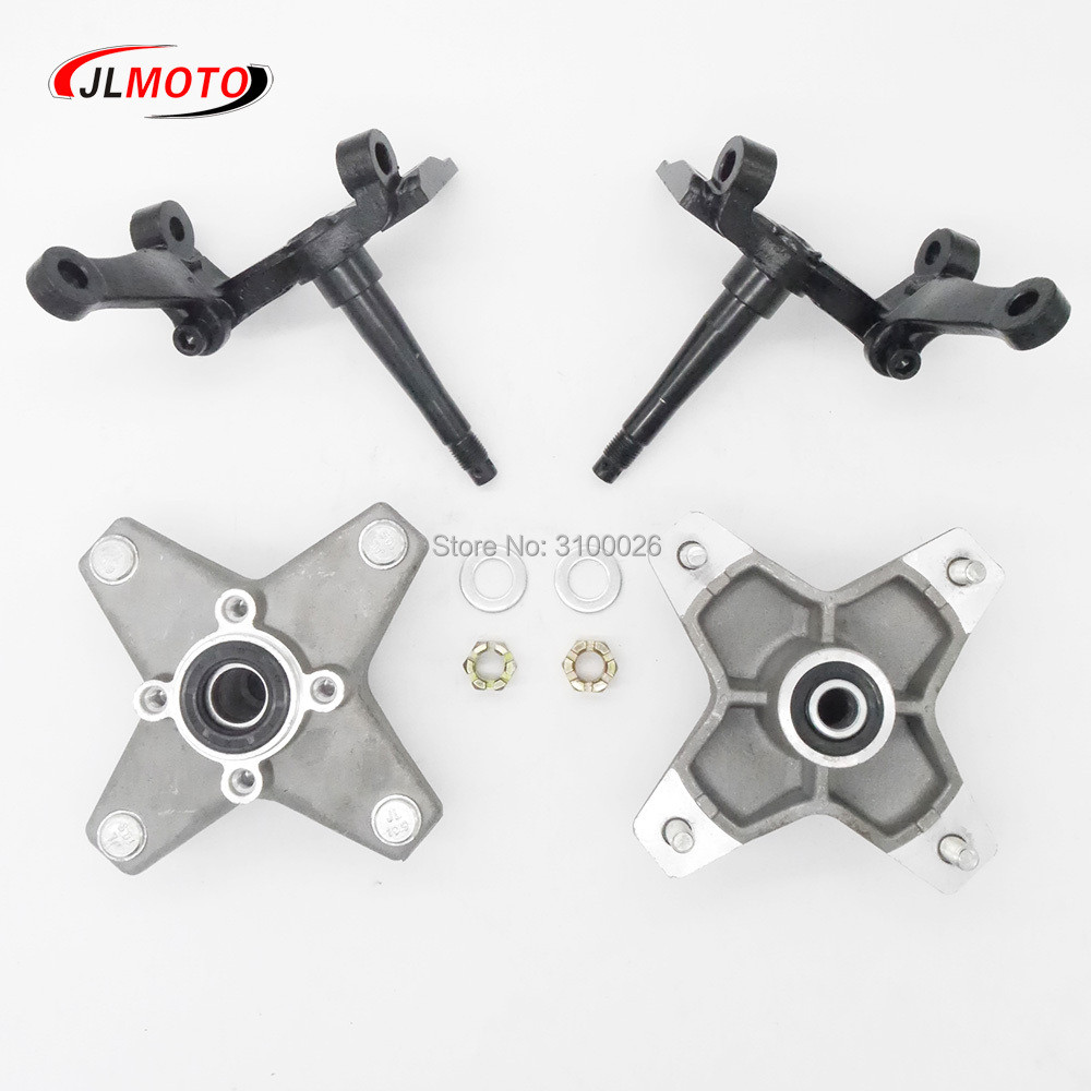 Oem Full Set Left/Right Knuckle Spindle With Wheel Hub Fit For Yamaha Banshee Warrior Raptor Atv Yfz