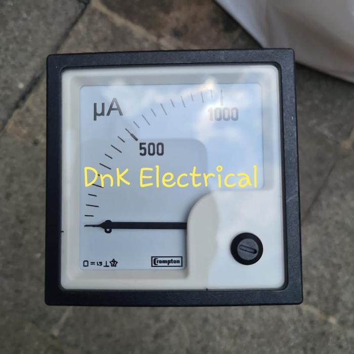DC Micro Ampere Meter / Amper Meter Micro DC 0-1000A Merk Crompton