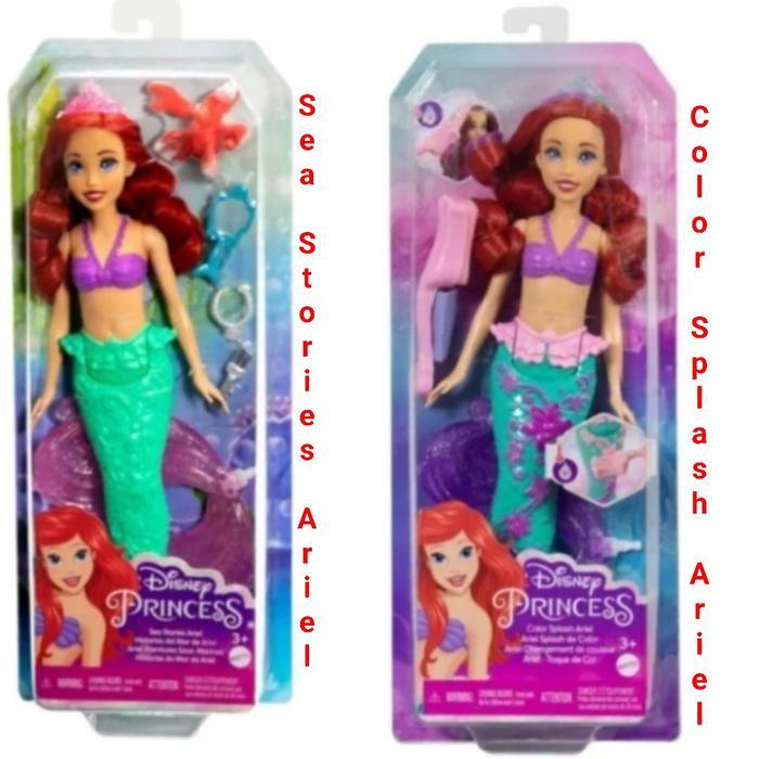 Boneka Barbie Disney Princess Ariel Mermaid With Color Change Hair