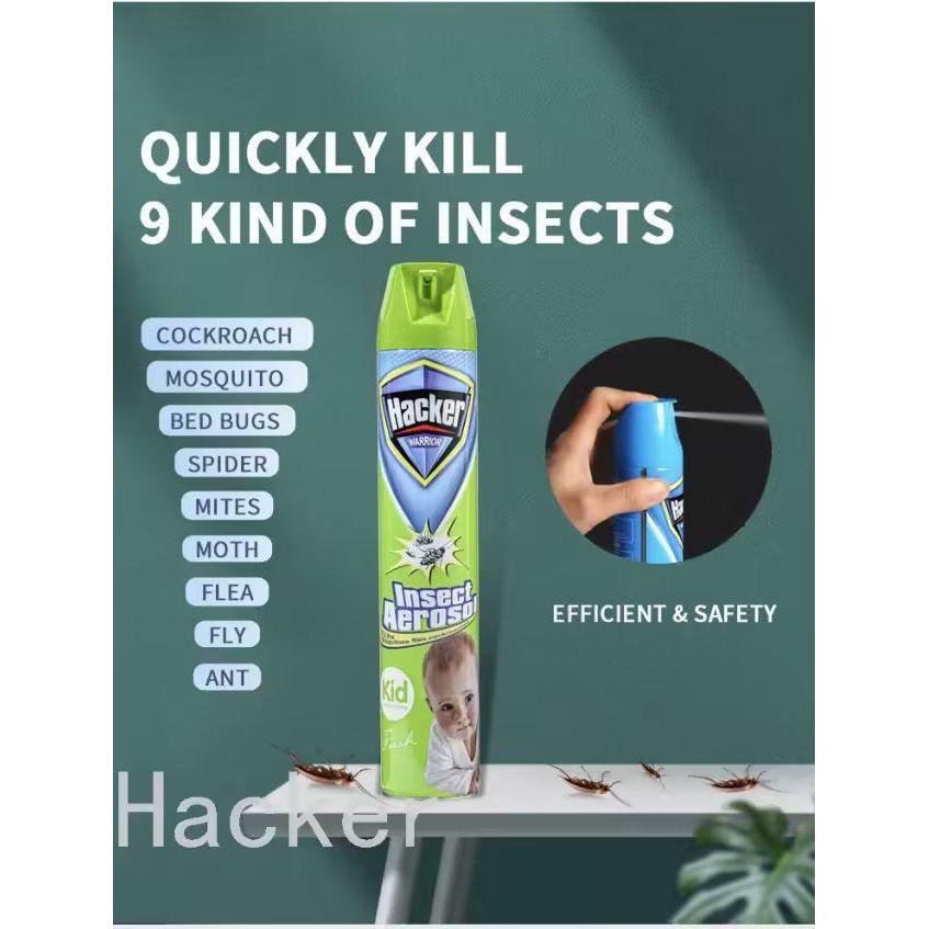 Obat Nyamuk Semprot Hacker 750ml Aman Untuk Bayi dan Dewasa