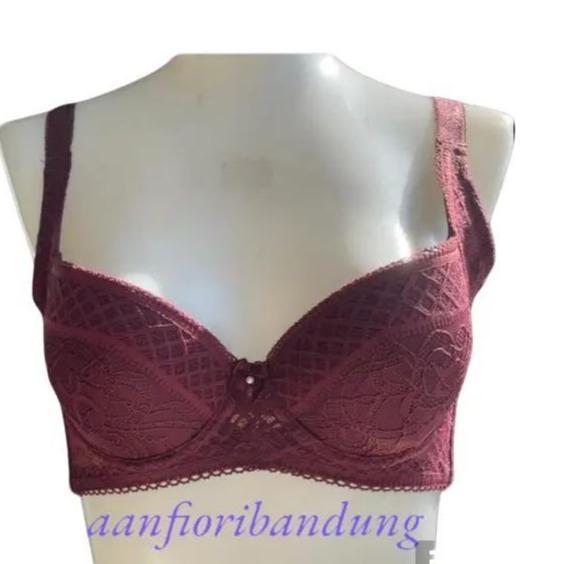 Murah Promo FIORI Bra BERNADET Ver 03 MAROON Bra Kawat Busa Push Up Kait 4